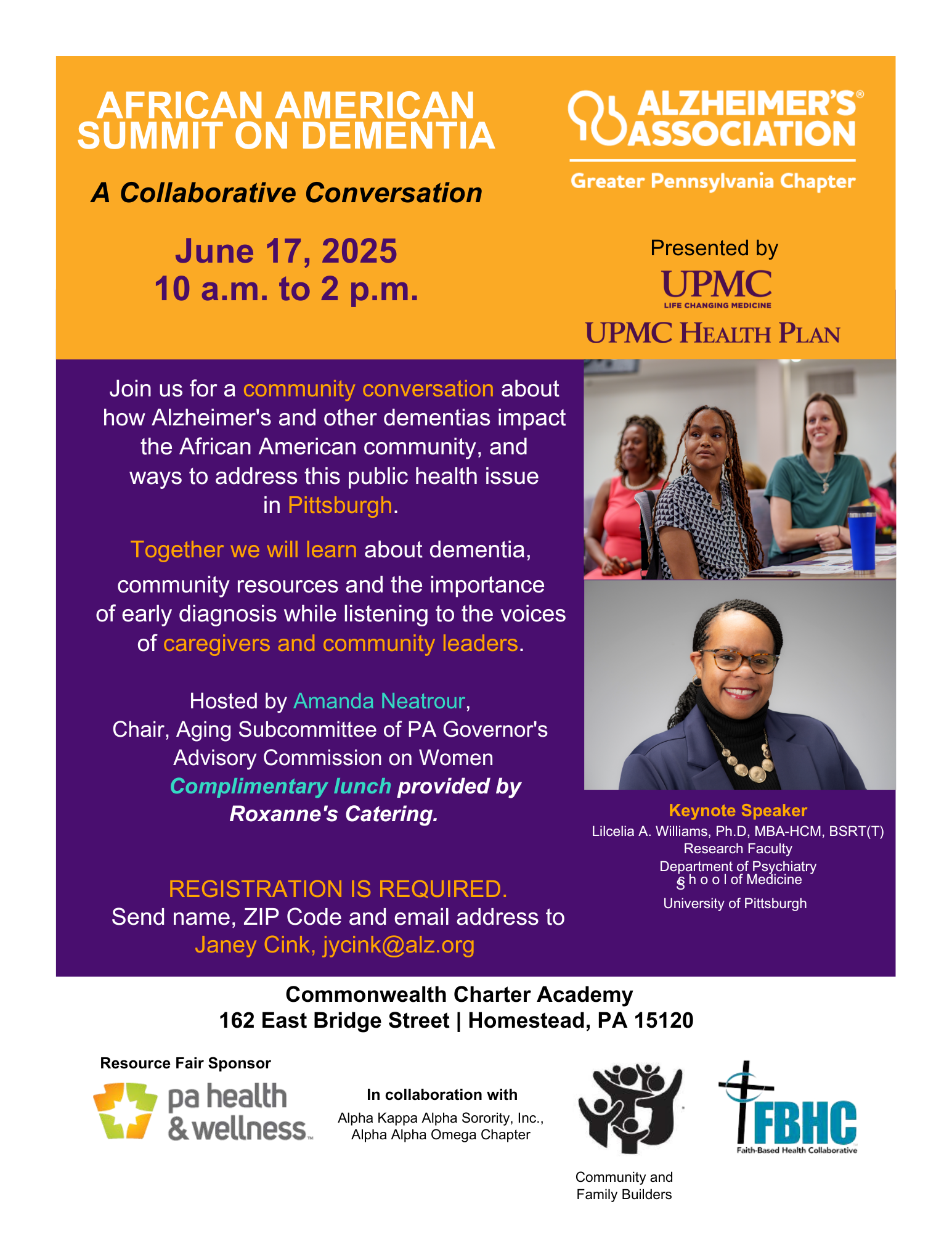 African American Summit on Dementia Flyer