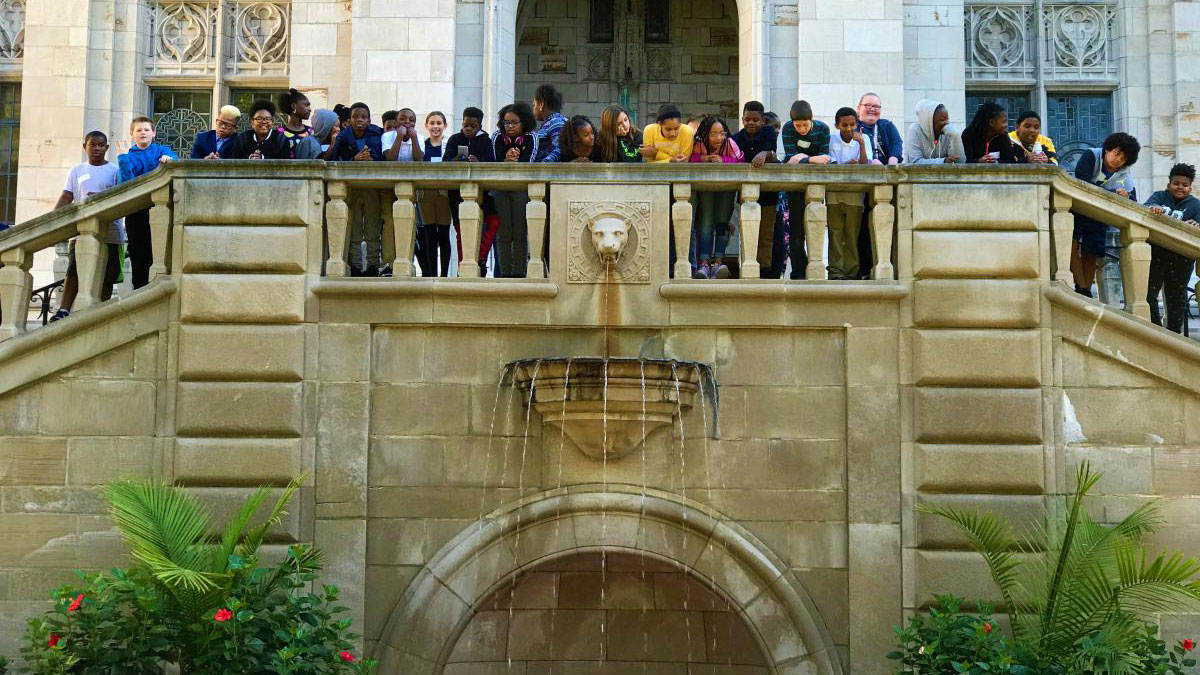 JDP students in front of Cathedral